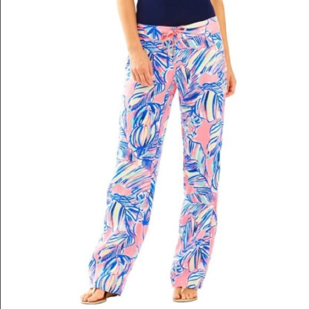 Lilly Pulitzer Galley Pant in Tiki Pink